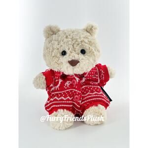 Bartholomew Bear Junior cute clothes outfits - Christmas red pajamas